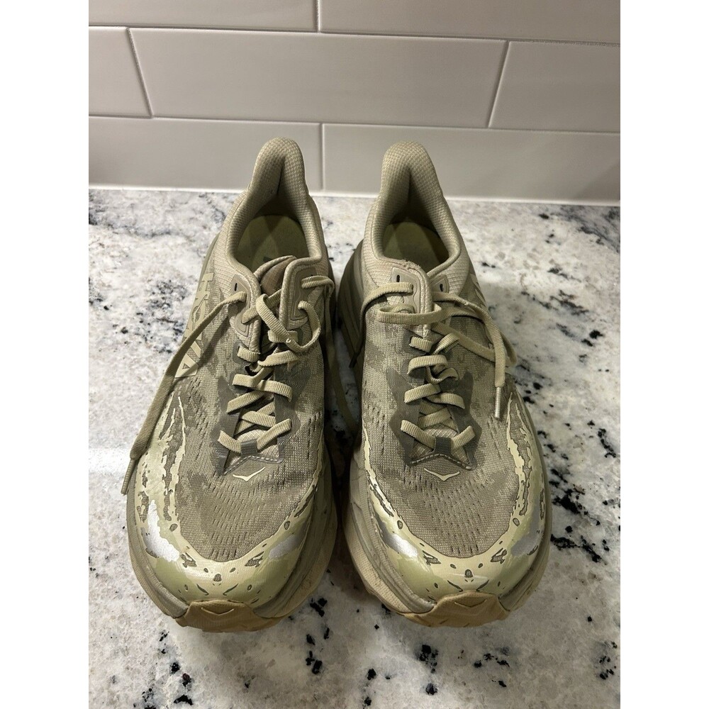 HOKA Stinson ATR 7 Running Shoes  Oyster Mushroom Men's Size 10 Green Sneakers